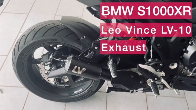 BMW S1000XR 2022 с глушителем LeoVince LV-10 Black