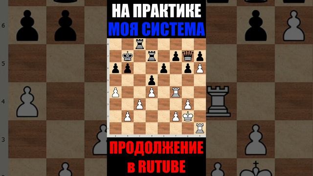 №6 Шахматы ♕ НИМЦОВИЧ МОЯ СИСТЕМА НА ПРАКТИКЕ  ♕ #shorts