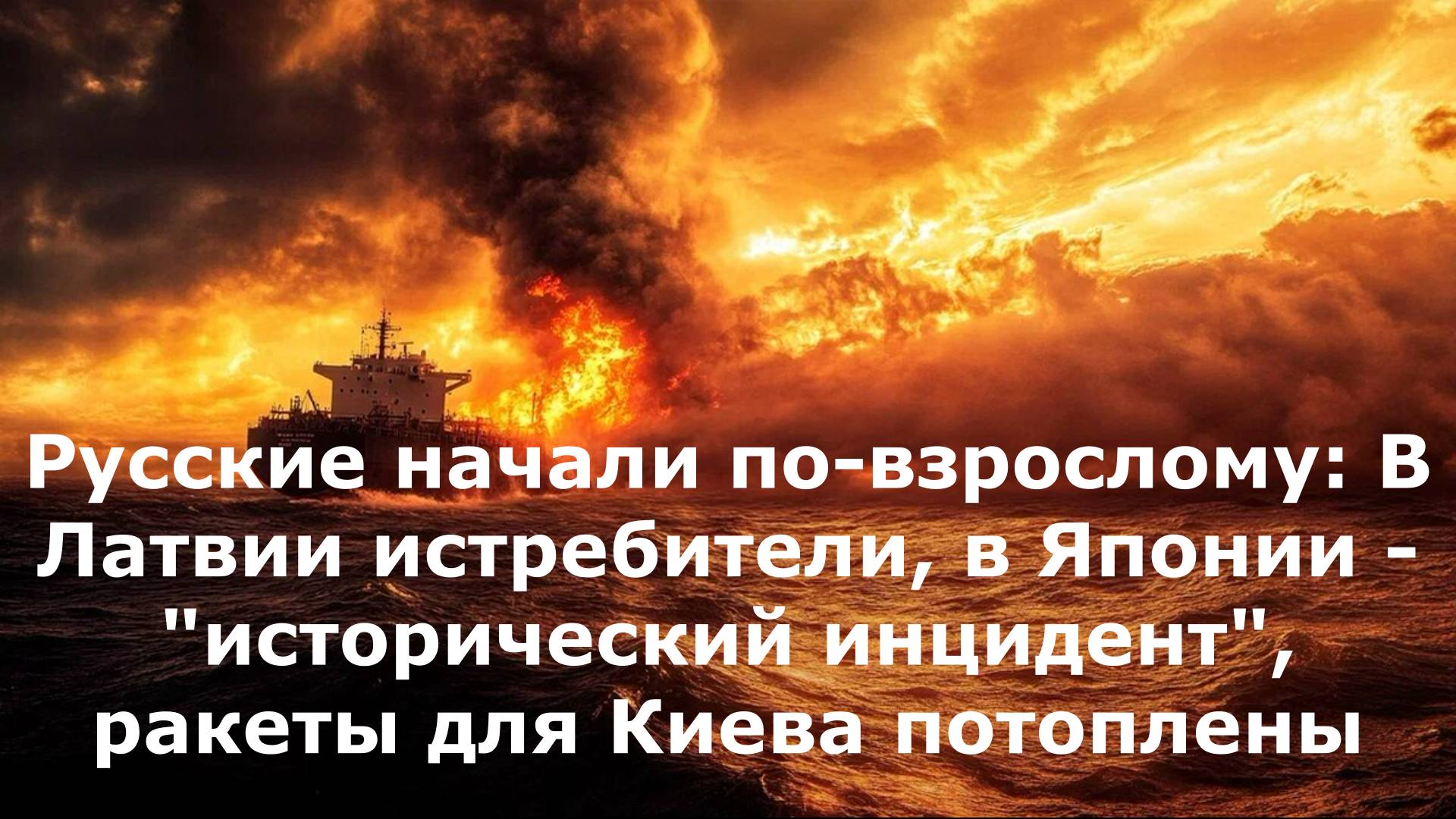 Русские начали по-взрослому: В Латвии истребители, в Японии - "исторический инцидент", ракеты для Ки