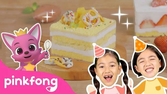 Baking 🎂 Sweet Potato Cake for Birthday! | Pinkfong's Snack Time | Cook with Pinkfong | Pinkfong