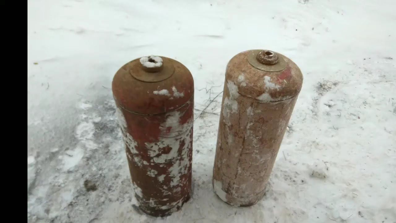 Печка из газовых баллонов в гараж.