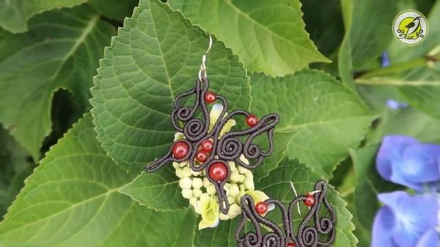 Macrame by Afeng： 2021-43｜Macrame Tutorial｜Macrame Earrings｜Butterfly｜编绳｜DIY｜