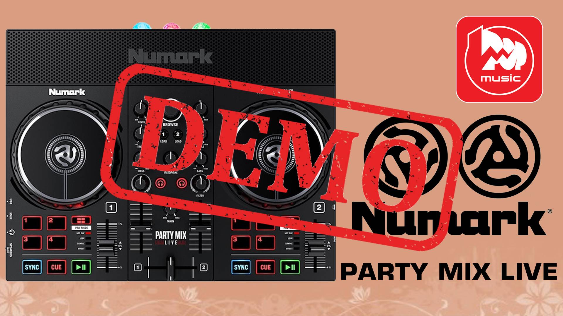 DJ-контроллер NUMARK PARTY MIX LIVE - демонстрация звучания