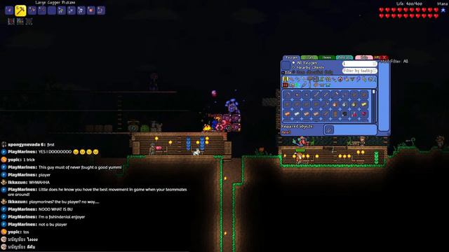 PLAYING TERRARIA CLICKERCLASS PLAY THROUGH WITH A LOSER