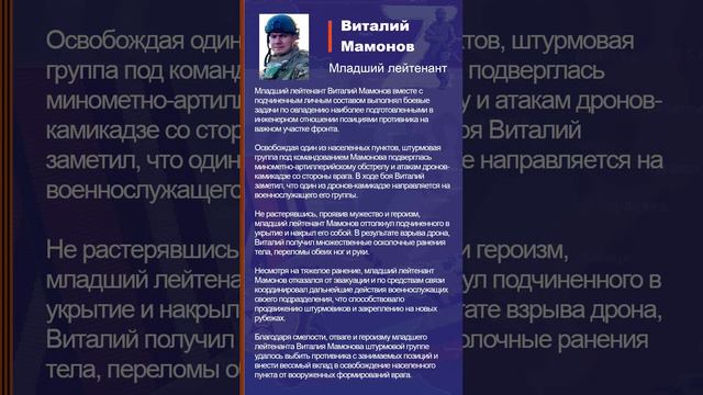 Виталий Мамонов Наградной лист Z