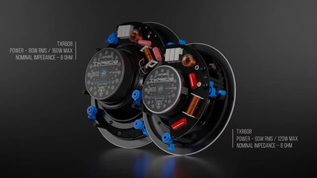Двухполосные акустические системы Hi-Fi класса  TXR608, TXR808 CVGAUDIO