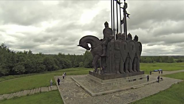 Pskov and Izborsk - aerial video