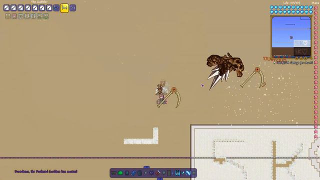 Terraria Supreme Buffed Terra Reaver with The Gobbler vs Calamity Mod Boss Rush