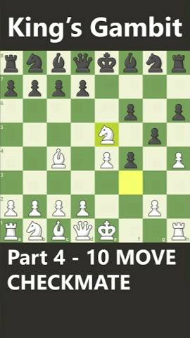 CHECKMATE in 10 with King's Gambit