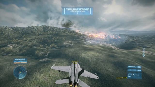 russianairforce vs menWORKOUTER Jet Dog Fight Practice 1080 HD - Battlefield 3