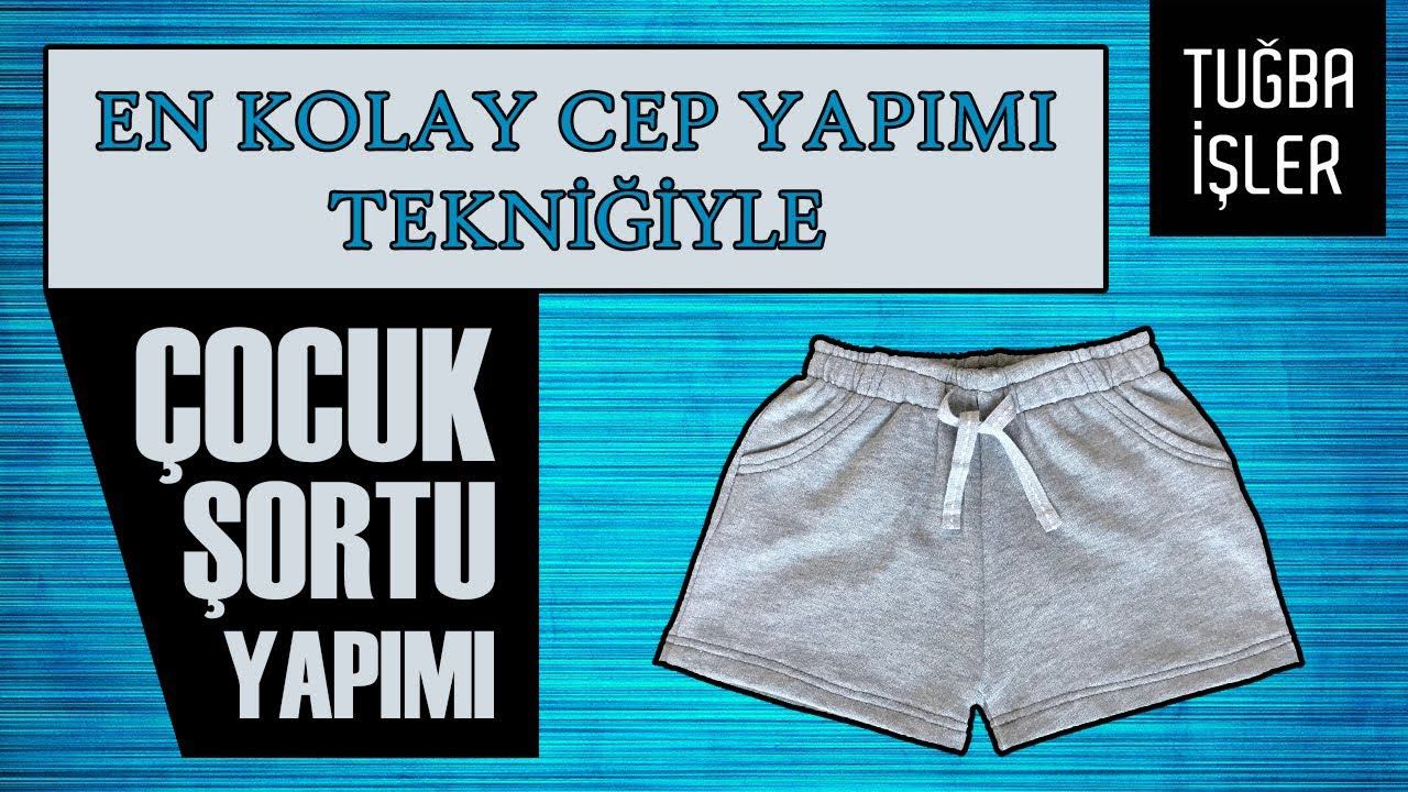 Çocuk Şortu Yapımı - En Kolay Cep Yapımı Tekniğiyle Çocuk Şortu Dikimi (KENDİN YAP) | Tuğba İşler