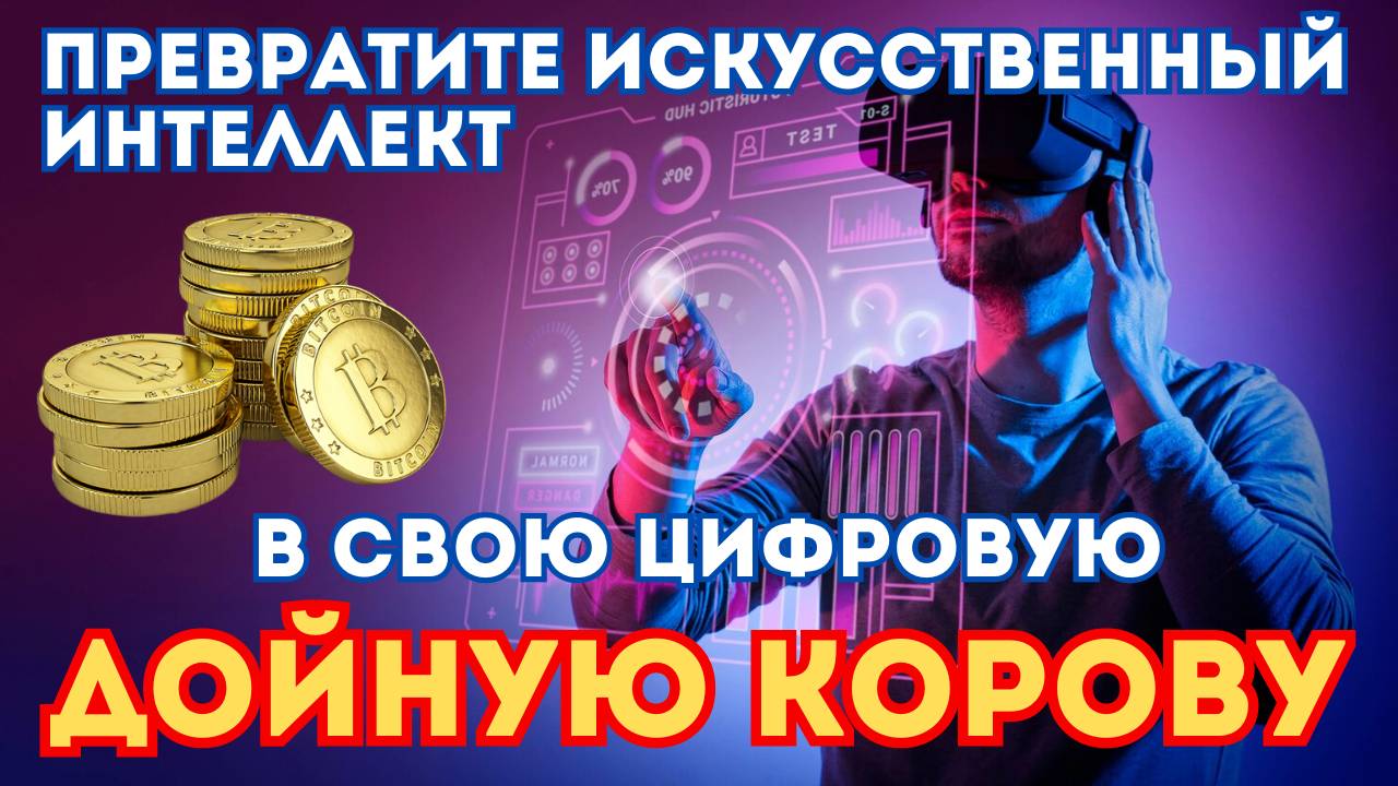 Превратите искусственный интеллект в свою цифровую дойную корову #ChatGPT #заработок #ии #работа