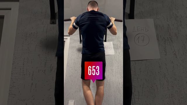 5000 подтягиваний за 100 дней - день 17 #спорт #sports #подтягивания #pullups