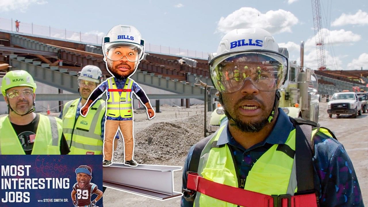 Steve Smith Sr. LEARNS How the Bills are Constructing the Newest NFL Stadium | Most Interesting Jobs