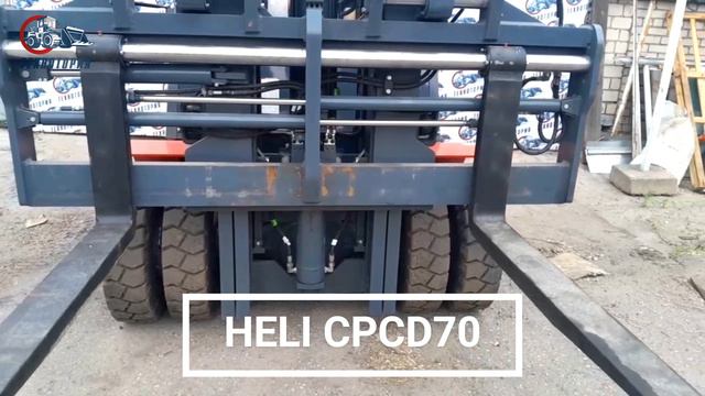 Вилочный погрузчик Heli CPCD70 - 7т, 6м, кабина, позиционер вил