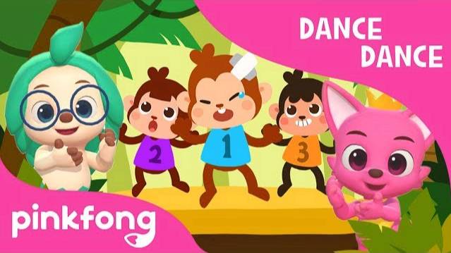 Five Little Monkeys | 3D Nursery Rhymes | Dance Dance | Pinkfong Songs for Children