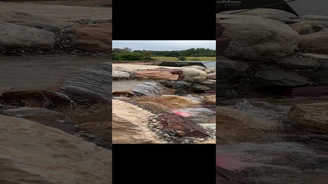 Строительство пруда. Декоративный водопад из камней с RGB подсветкой