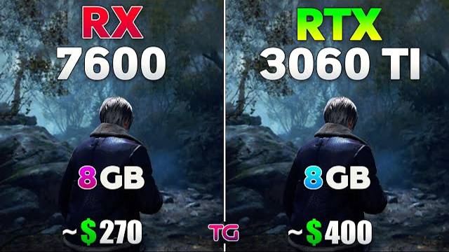 RX 7600 vs RTX 3060 Ti - Test in 10 Games