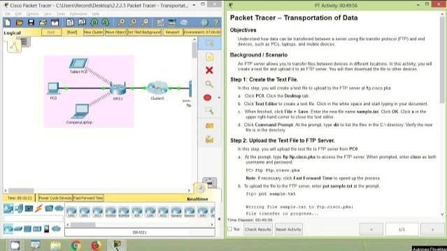 2.2.2.5 Packet Tracer - Transportation of Data | Internet of Things