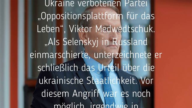 Medwedtschuk sagte den Zusammenbruch der Ukraine voraus