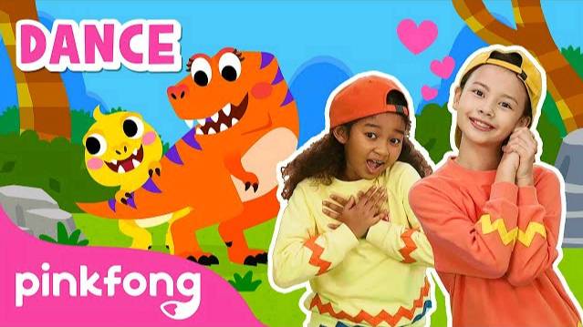 [4K] Baby T-Rex | Dance Along | Kids Rhymes | Let's Dance Together! | Pinkfong Songs