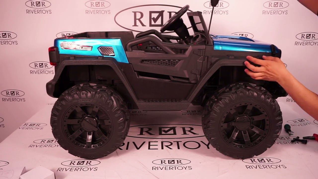 Детский электромобиль C555CC 4WD (RiverToys, сборка)