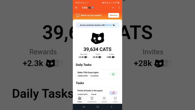 CATS в Telegram - Как купить OG Pass в кэтс + Новое Обновление