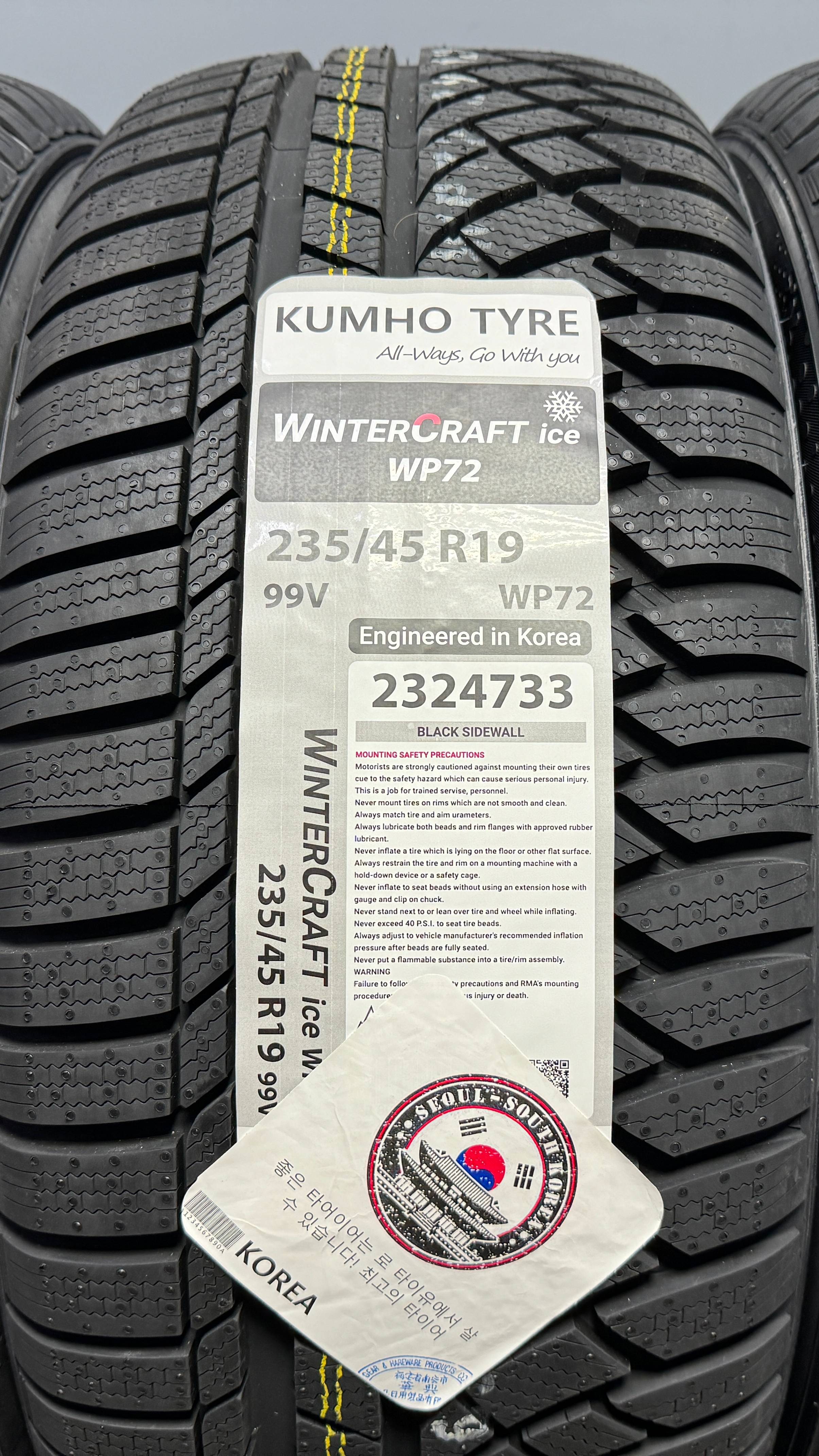 KUMHO WINTERCRAFT WP72 235/45 R19 99V