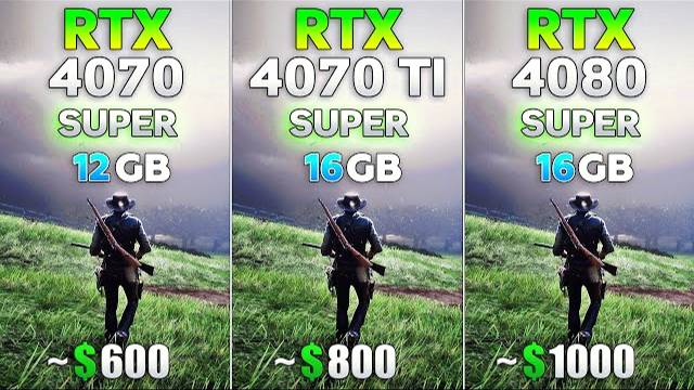 RTX 4070 SUPER vs RTX 4070 Ti SUPER vs RTX 4080 SUPER - Test in 8 Games