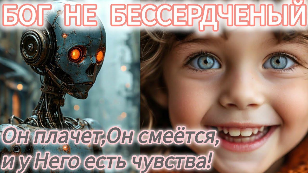 Бог не бессердечный!Он плачет,Он смеётся, и у Него есть чувства!