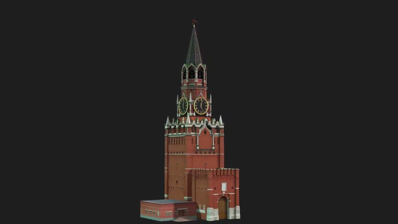 Kreml_towerSpasskaja( Created in iClone)