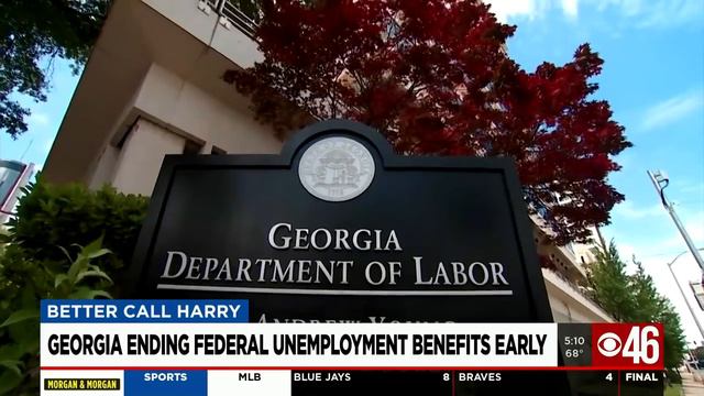 Georgia ending federal unemployment benefits early