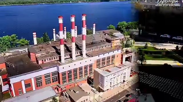 Самара с высоты птичьего полета.