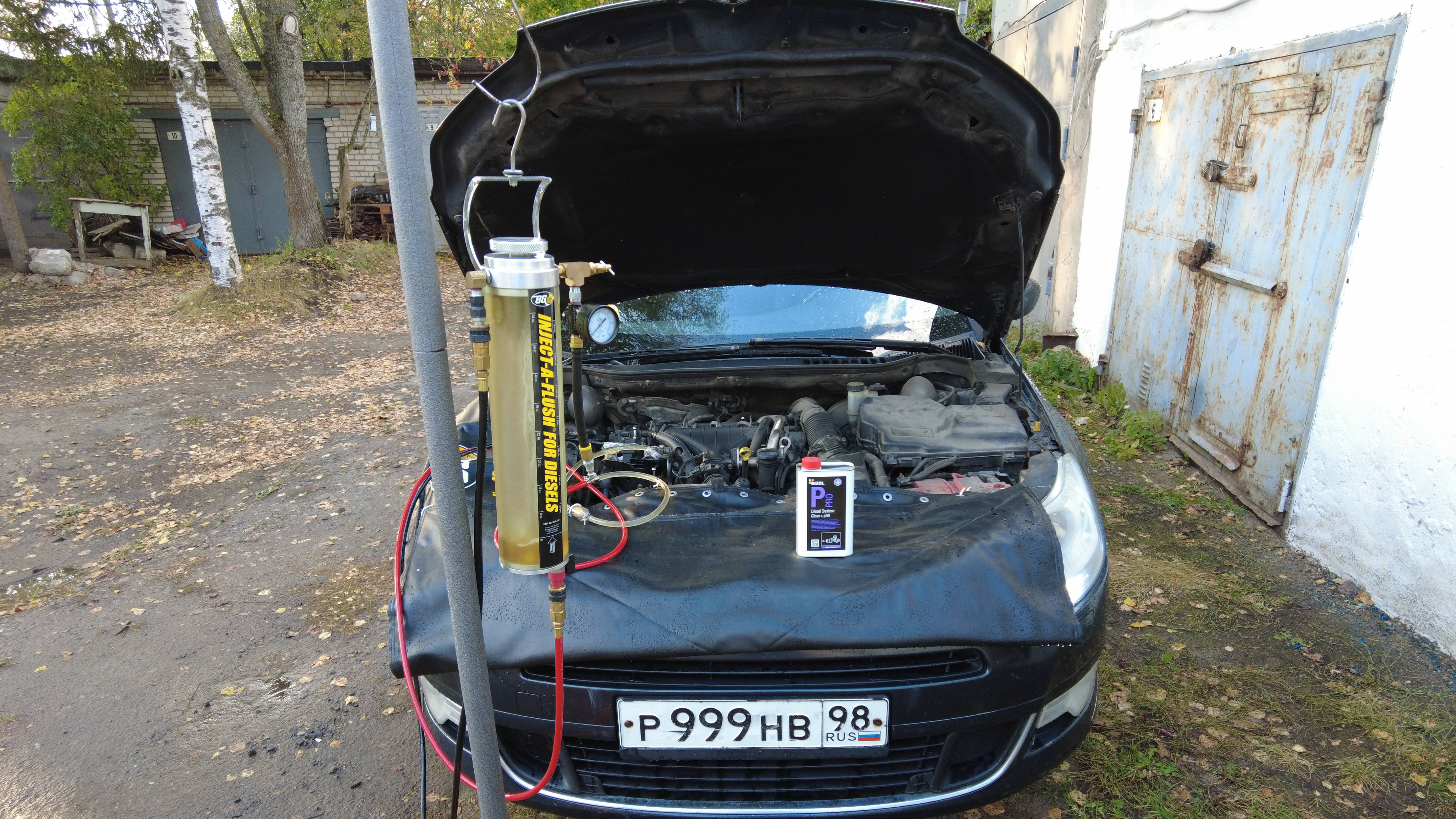 CITROEN C5 X7 2.0 HDi DW10BTED4 136 л. с., Antipolution system faulty, Промывка форсунок ТНВД дизеля