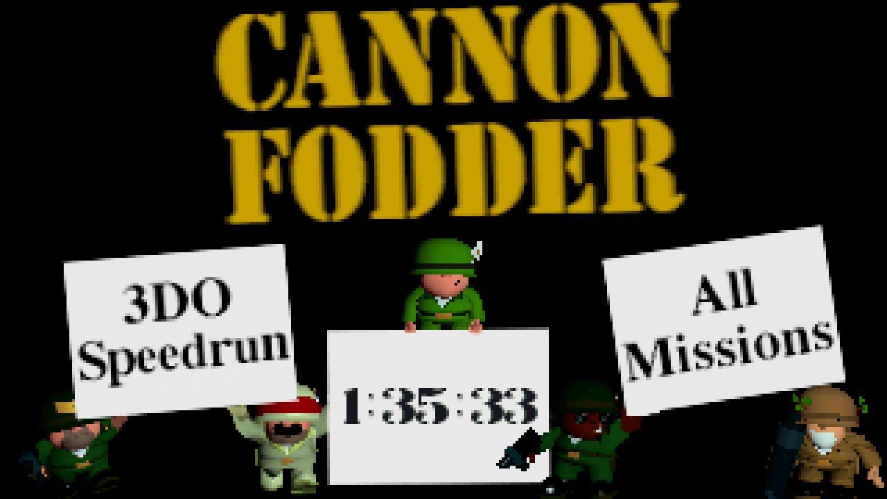 Спидран «Cannon Fodder» на 3DO. «All Missions, Any%» за 1:35:33 [WR]