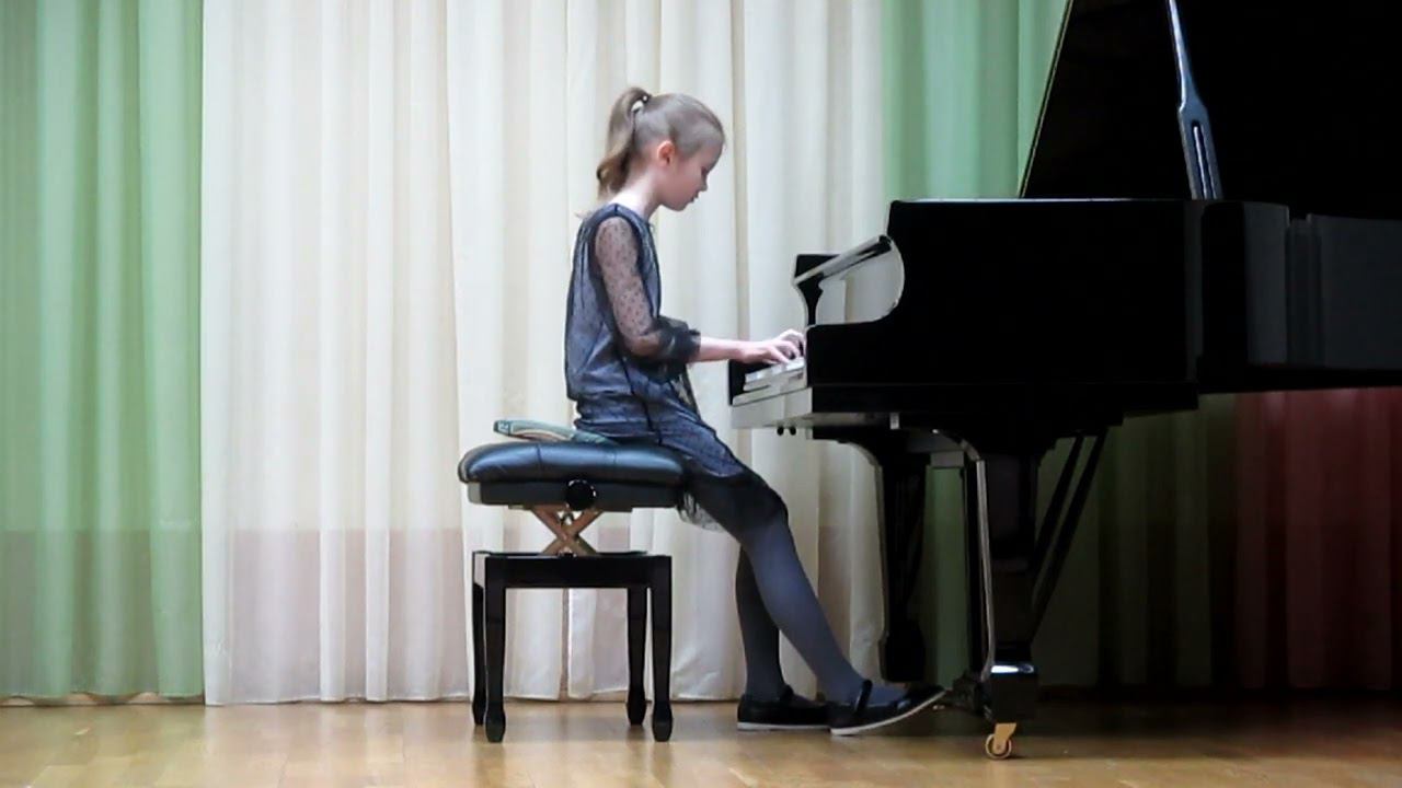 Бах, "Трехголосная инвенция фа мажор", фортепиано