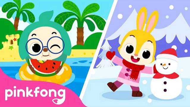 Let's Learn About the Four Seasons | Song for Preschool Kids | Pinkfong Kids