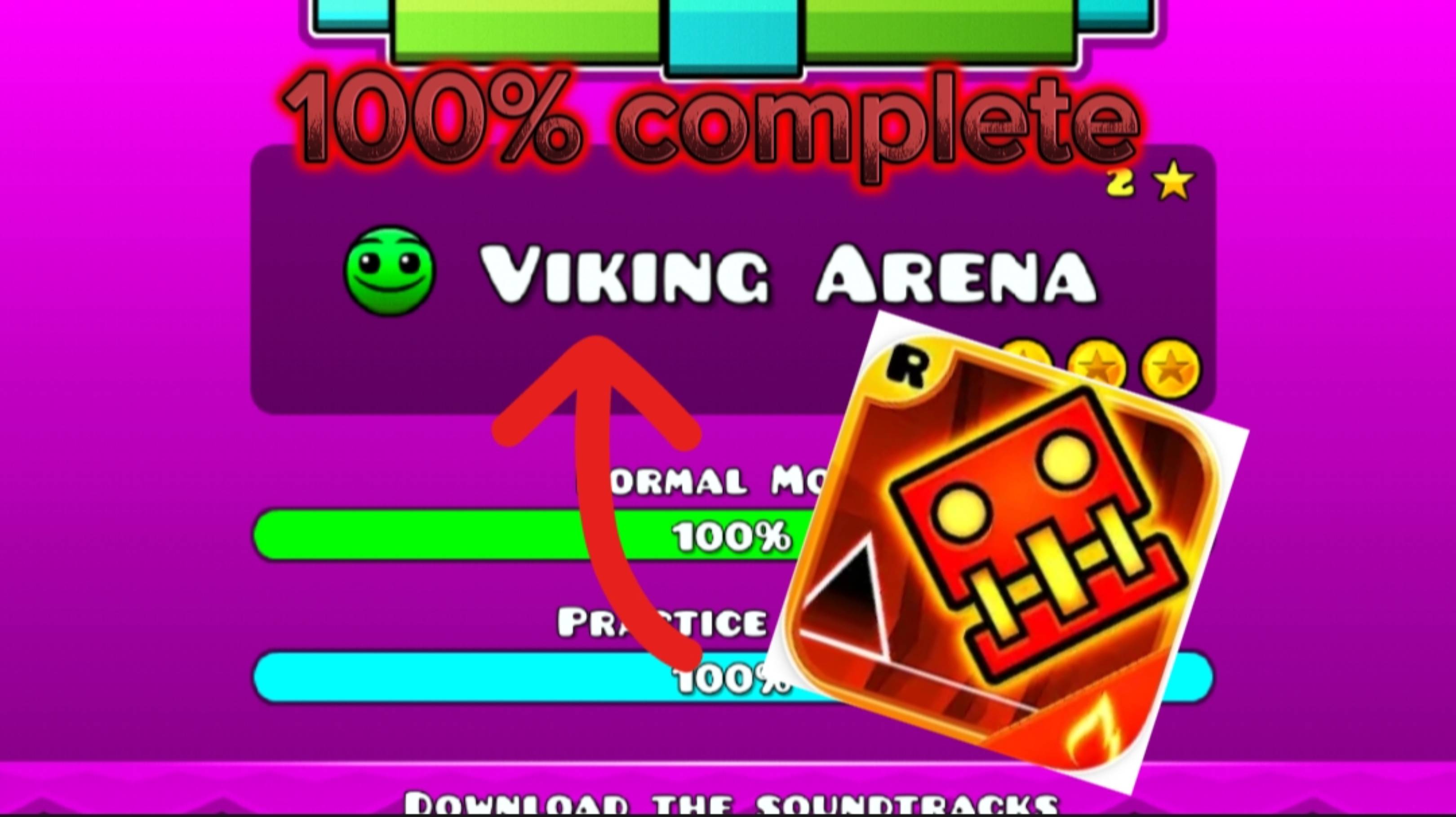 ГЕОМЕТРИ ДАШ - Viking arena - 100% Complete