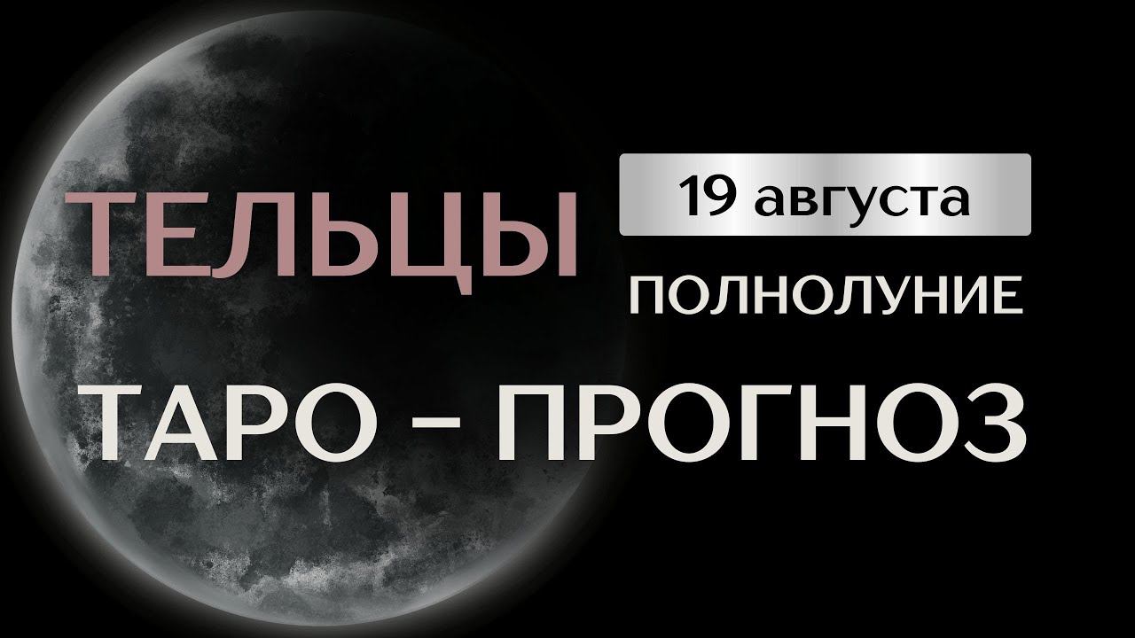 ТЕЛЬЦЫ. Таро прогноз на август в период полнолуния 19 августа