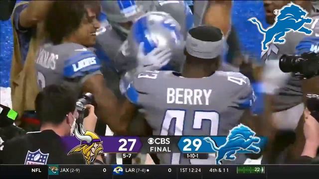 Lions Last Second Game Winning Touchdown! (Lions & Vikings Radio Announcer Calls)