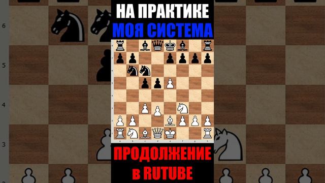 №10 Шахматы ♕ НИМЦОВИЧ МОЯ СИСТЕМА НА ПРАКТИКЕ  ♕ #shorts