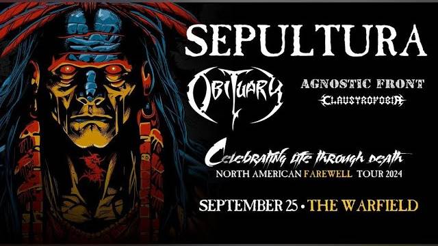 Sepultura - Live The Warfield, San Francisco CA 2024.09.25 /Full Show/