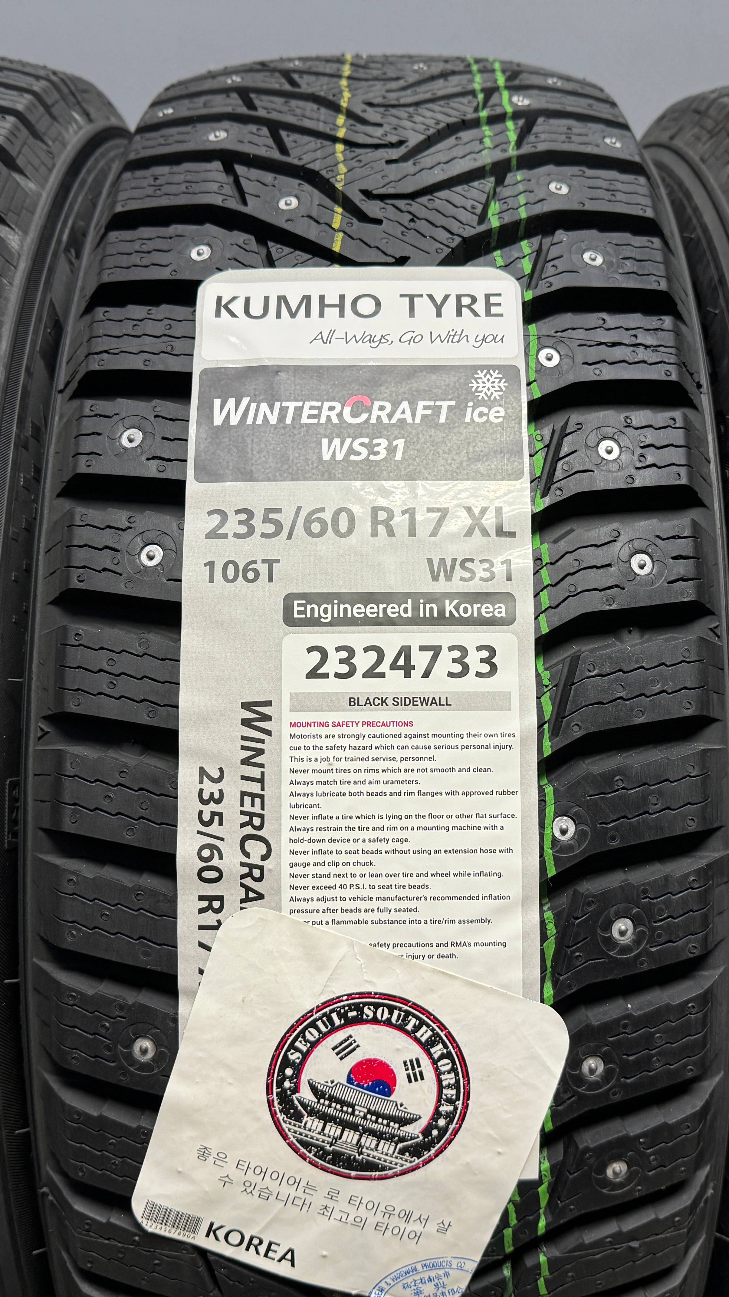 Kumho WinterCraft SUV Ice WS31 235/60 R17 106T