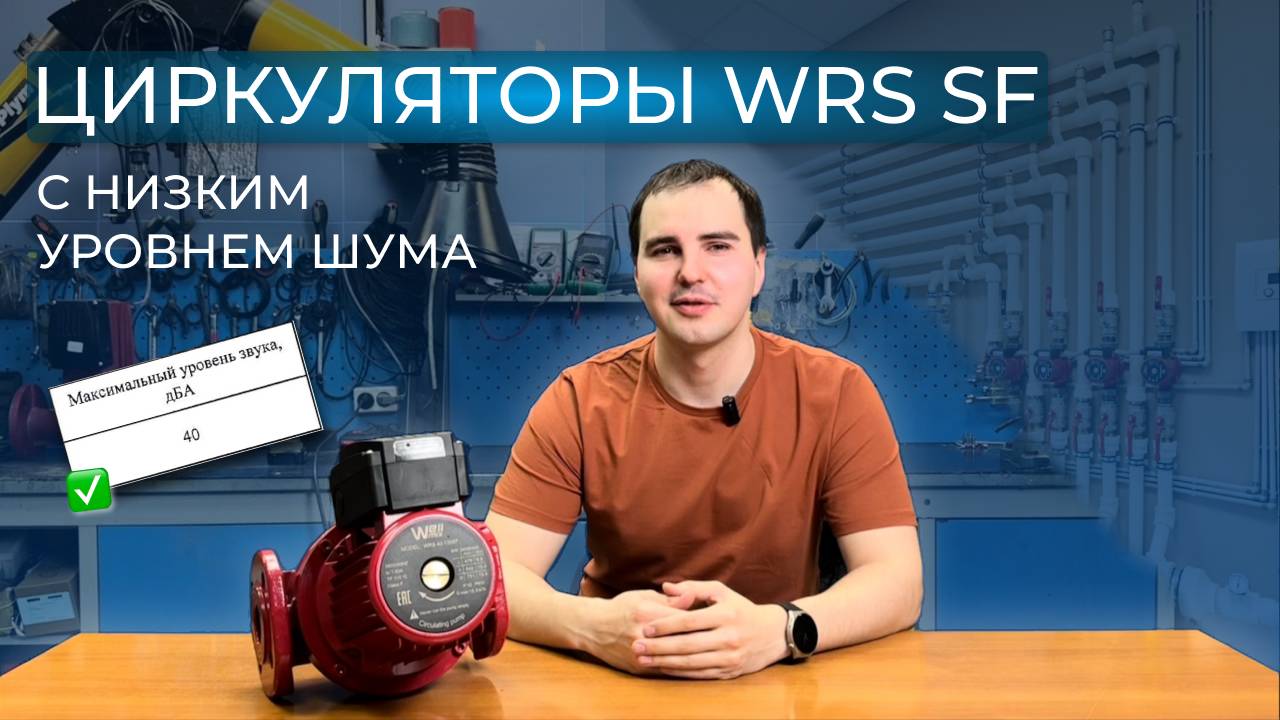 Циркуляционный насос с мокрым ротором WRS SF с низким уровнем шума Wellmix