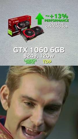 GTX 1000 series gpus performance leap. #nvidia #gtx1000series #pcmemes #memes