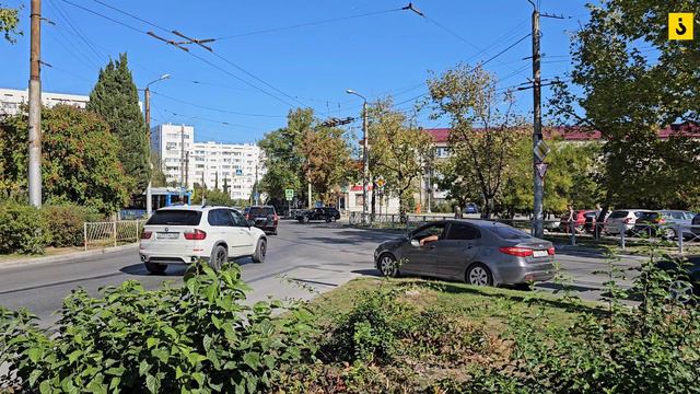 Новая организация движения на развязке в районе ул. Меньшикова в Севастополе