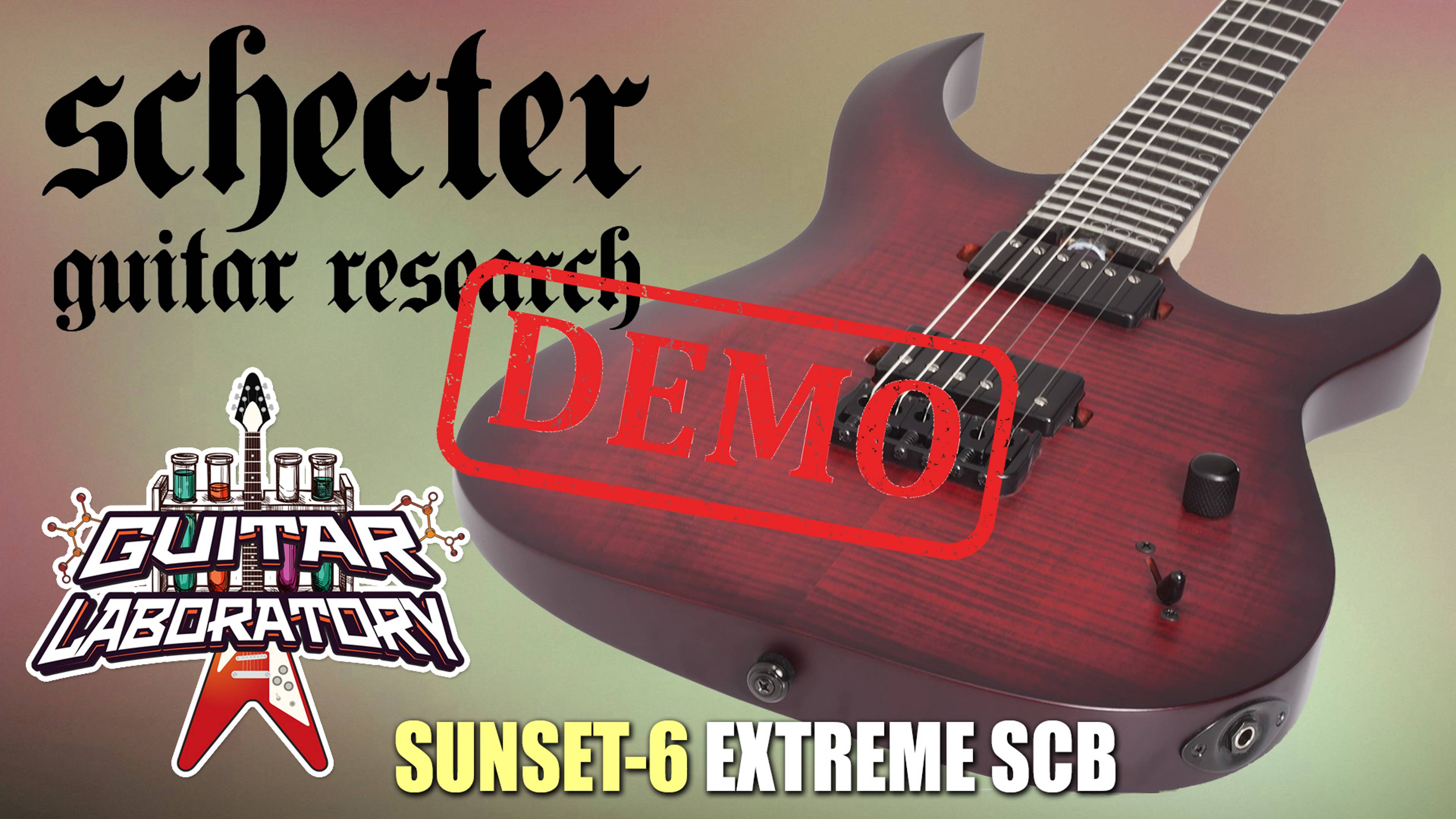 Электрогитара SCHECTER SUNSET-6 EXTREME SCB - демонстрация звучания