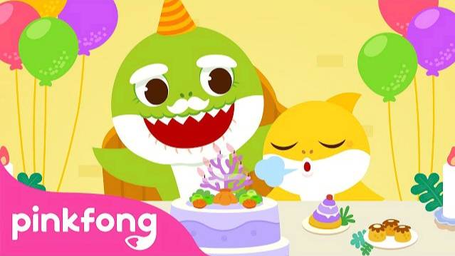 Happy Birthday Song (Retro Version) | Happy Birthday, Grandpa Shark! | Pinkfong Song for Kids