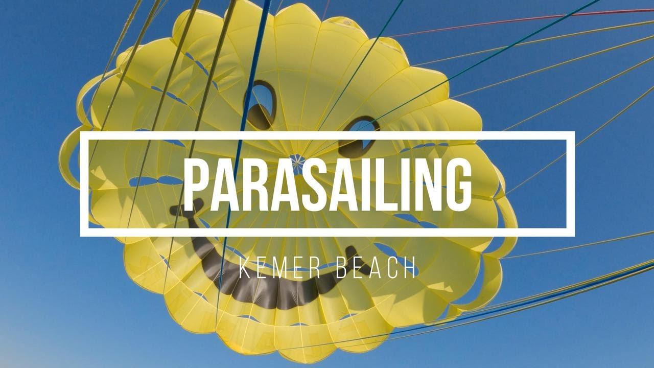 GoPro Hero 10 & DJI Mini 3 PRO. 4K video. Parasailing. Kemer, Antalya, Turkey.