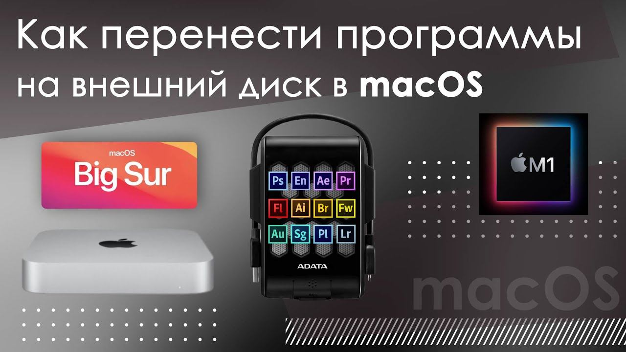 Как перенести программы на внешний диск в macOS